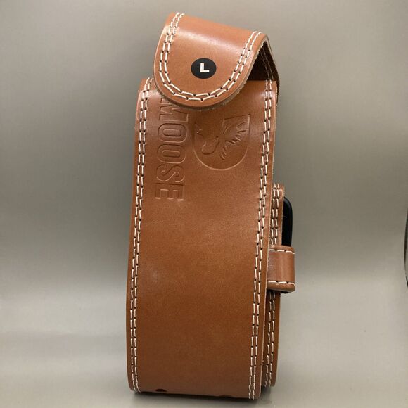 D Moose Fitness Weight Lifting Belt Thick Cushioned Lumbar Support Gym Size L - Picture 2 of 9